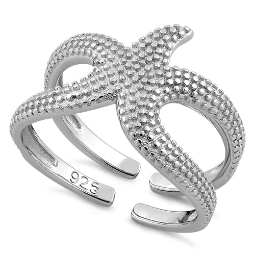 Sterling Silver Starfish Ring