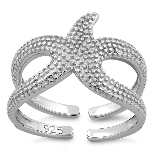 Sterling Silver Starfish Ring