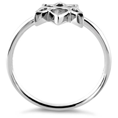 Sterling Silver Lotus Ring