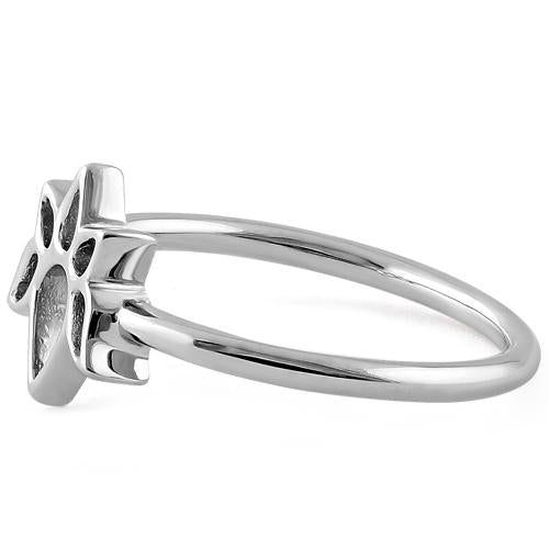 Sterling Silver Lotus Ring