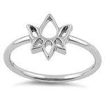 Sterling Silver Lotus Ring
