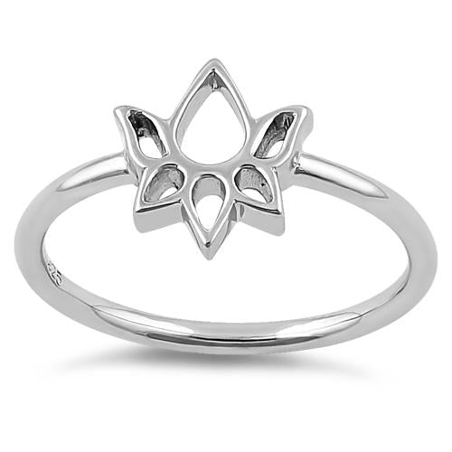 Sterling Silver Lotus Ring