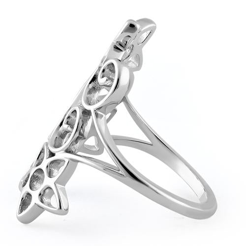 Sterling Silver Summer Flowers Ring