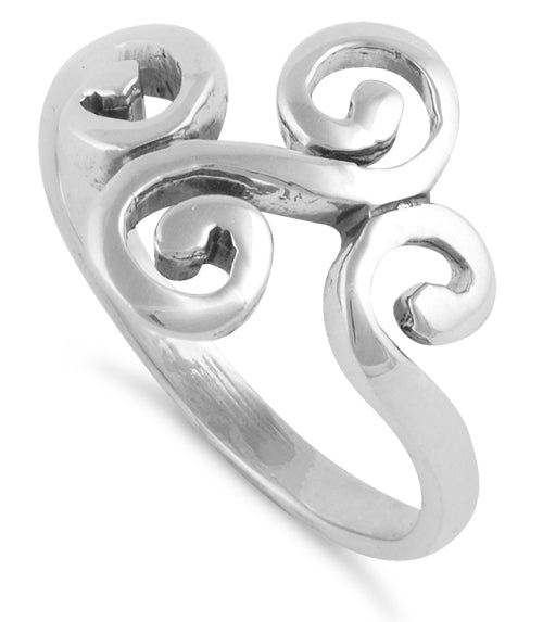 Sterling Silver Swirl Ring