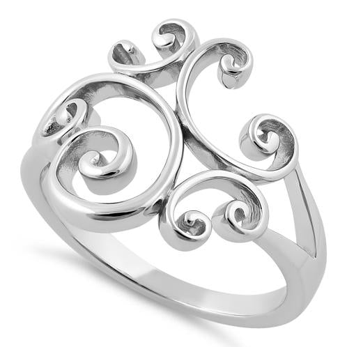 Sterling Silver Swirl Ring