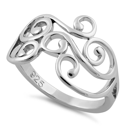 Sterling Silver Swirl Ring