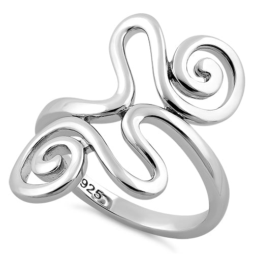 Sterling Silver Swirl Ring