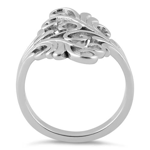 Sterling Silver Swirls Ring