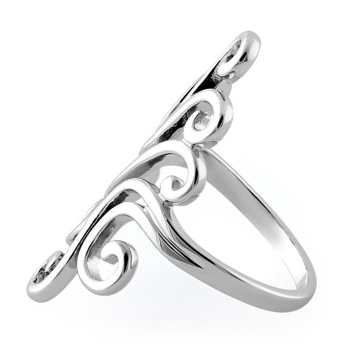 Sterling Silver Swirly Wind Ring