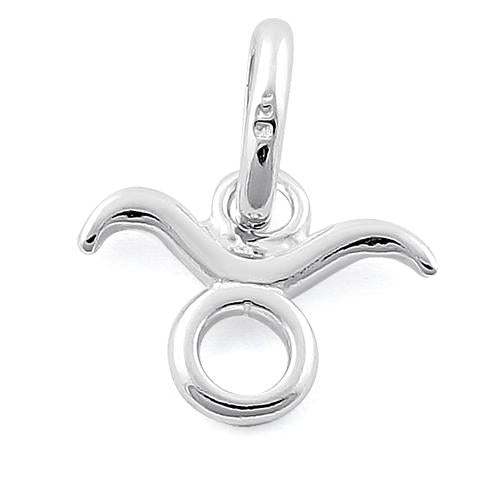 Sterling Silver Taurus Symbol Pendant