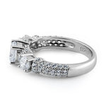 Sterling Silver 3-Stone CZ Ring
