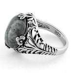 Sterling Silver Crazy Lace Agate Gemstone Ring