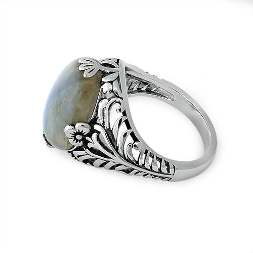 Sterling Silver Timeless Labradorite Gemstone Ring