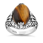 Sterling Silver Tiger's Eye Gemstone Ring
