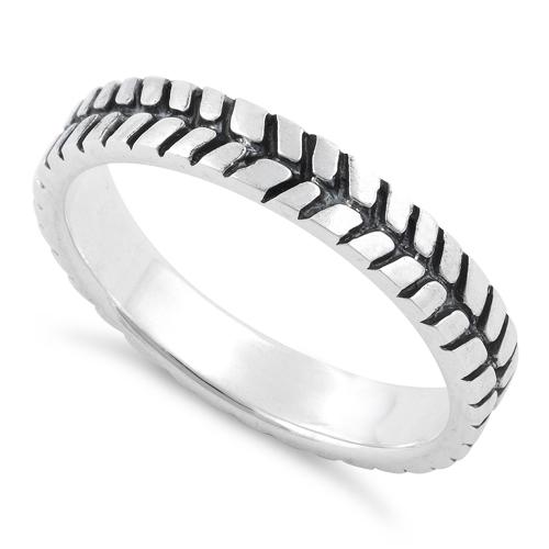 Sterling Silver Tire Band Ring