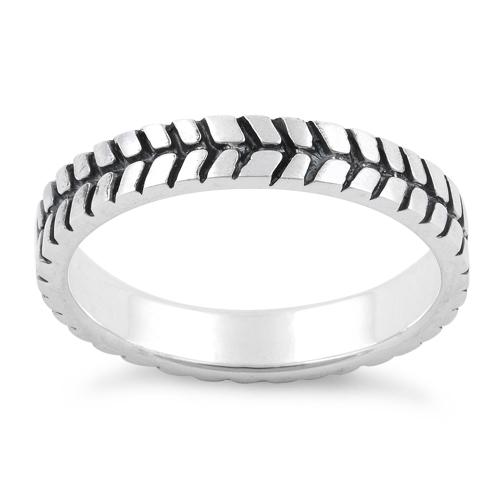 Sterling Silver Tire Band Ring