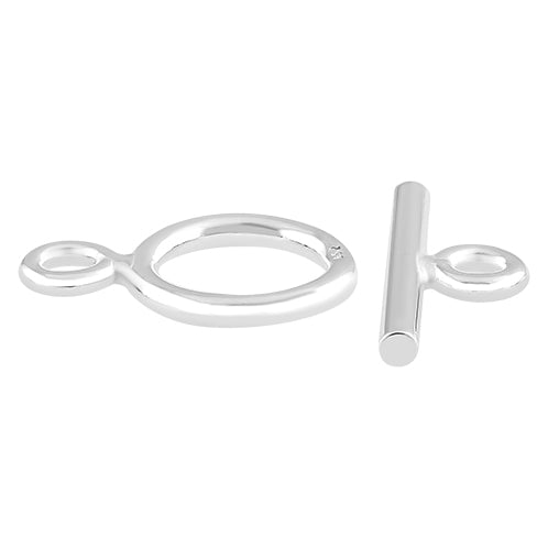 Sterling Silver Toggle Clasp 8mm - PACK OF 2 PAIRS