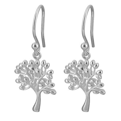 Sterling Silver Tree of Life Hook Earrings