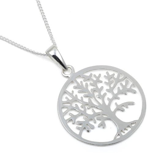 Sterling Silver Tree of Life 16" Necklace
