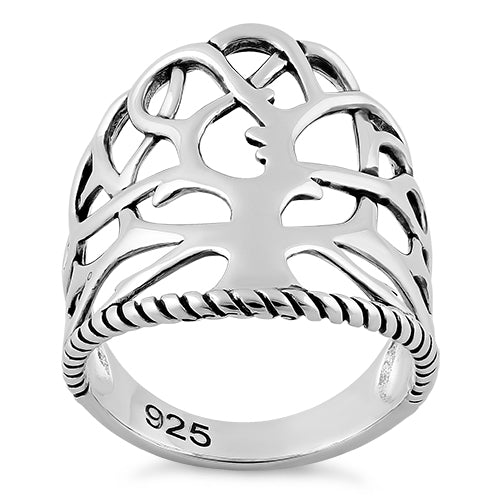 Sterling Silver Tree of Life Ring