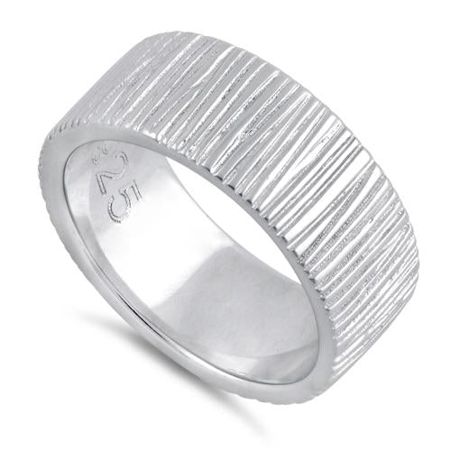 Sterling Silver Tree Trunk Ring