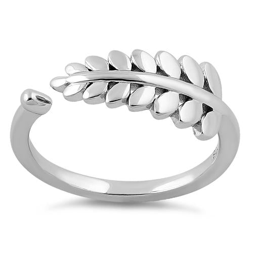 Sterling Silver Tripinnate Fern Leaf Ring