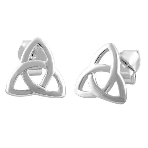 Sterling Silver Triquetra Earrings