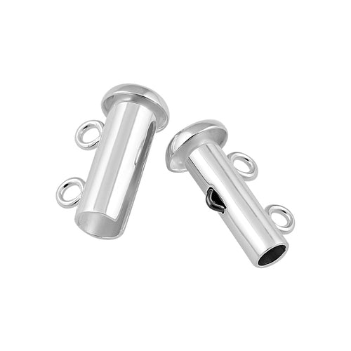 Sterling Silver Tube Clasp 14mm