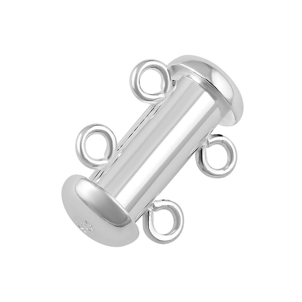 Sterling Silver Tube Clasp 14mm