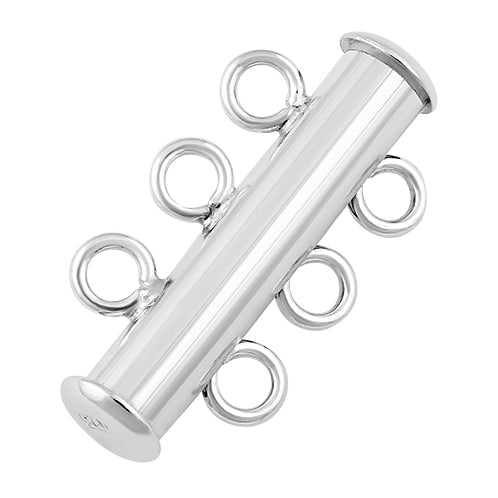 Sterling Silver Tube Clasp 21mm