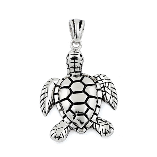 Sterling Silver Turtle Pendant
