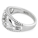 Sterling Silver Twin Flower Ring