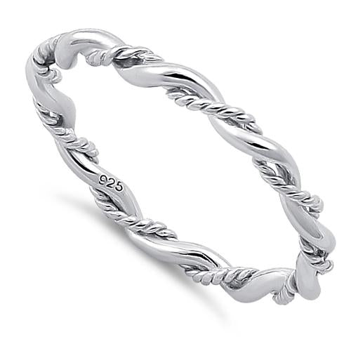 Sterling Silver Twist Ring