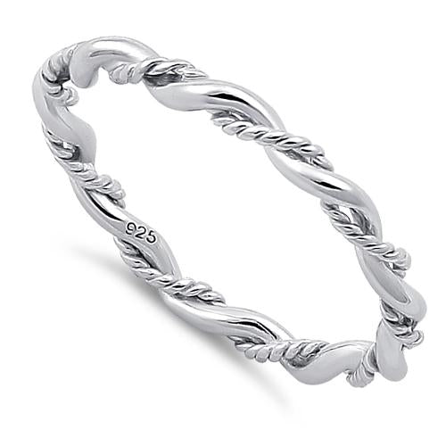 Sterling Silver Twist Ring for Sale - Dreamland Jewelry