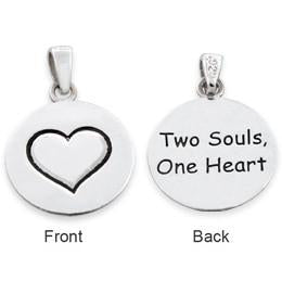 Sterling Silver "Two Souls, One Heart" Pendant