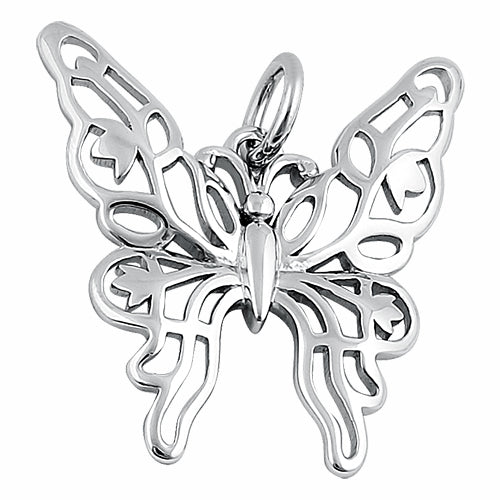 Sterling Silver Unique Butterfly Pendant