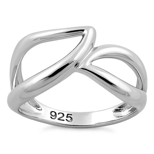 Sterling Silver Unique Wavy Ring
