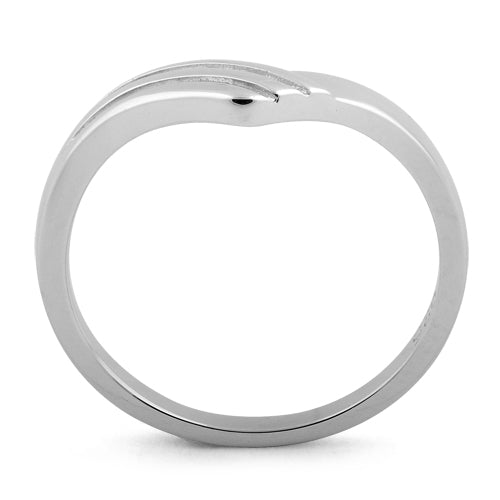 Sterling Silver V Ring