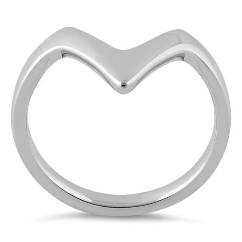 Sterling Silver V Ring