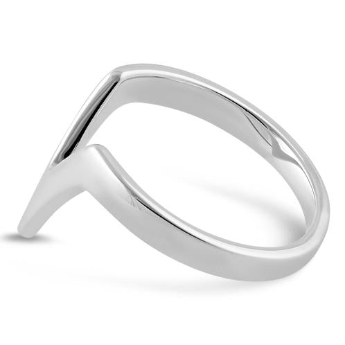 Sterling Silver V Ring