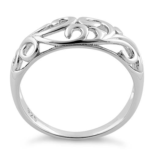 Sterling Silver Vines Ring