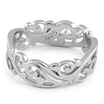 Sterling Silver Vines Ring