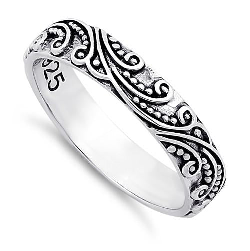 Sterling Silver Wave Ring