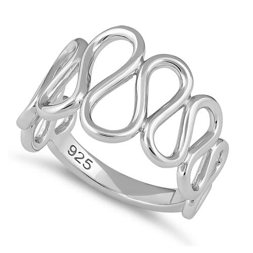 Sterling Silver Wavy Ring