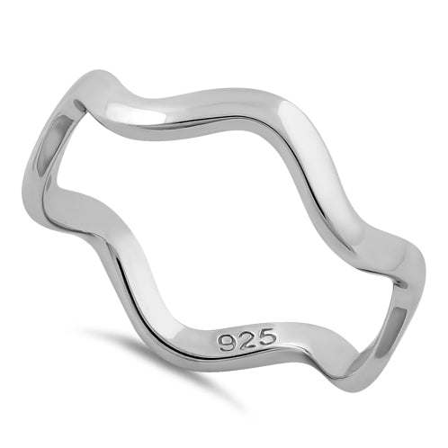 Sterling Silver Wavy Ring