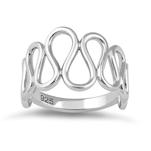 Sterling Silver Wavy Ring