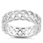Sterling Silver Weaved Pattern Ring