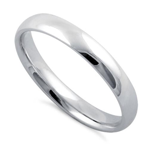 Sterling Silver Wedding Band 3mm