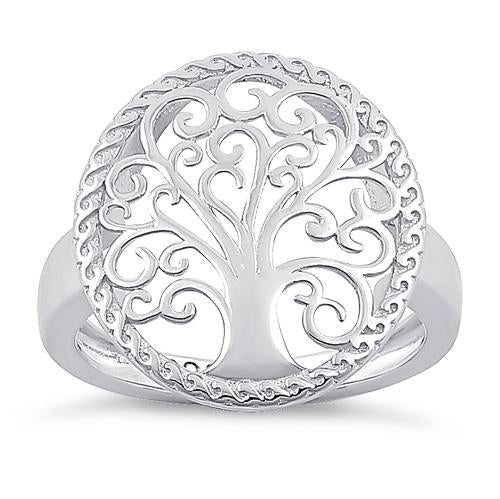 Sterling Silver Whimsic Tree of Life Ring