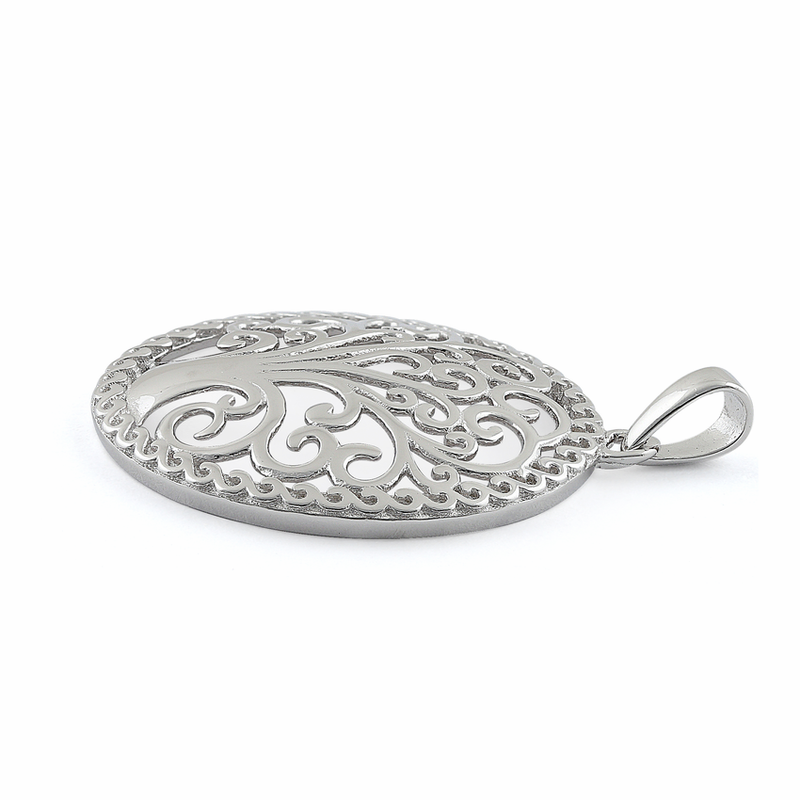 Sterling Silver Whimsic Tree of Life Pendant